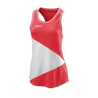 Wilson Tennis Tank Team II 2021 koralowy/biały Damski